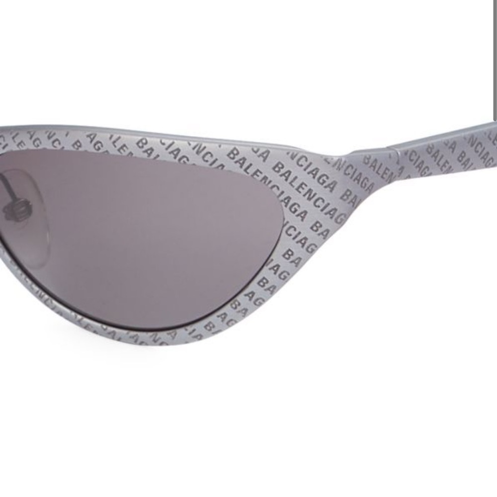 BALENCIAGA 58mm novelty cat eye sunglasses logo print - Picture 4 of 8